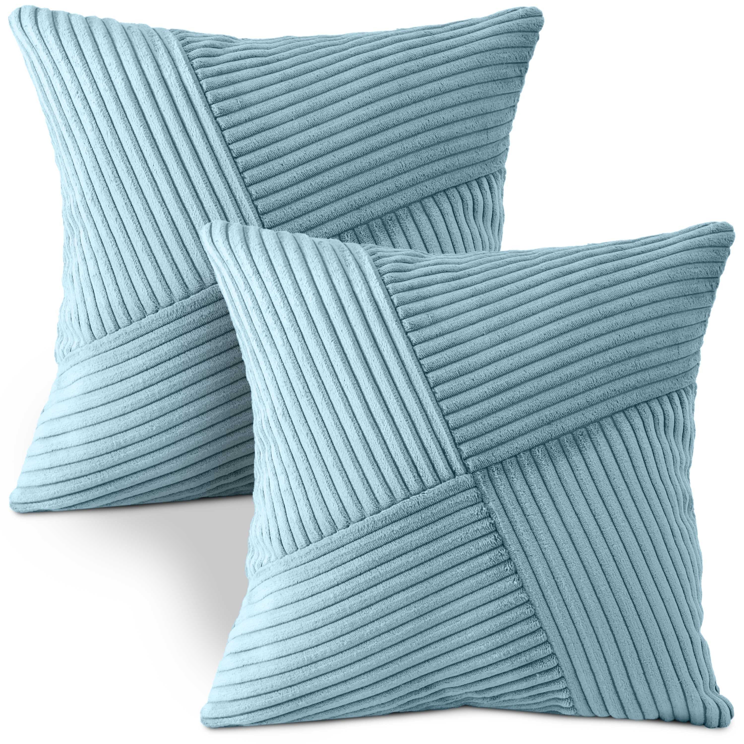 Amilian Kissenbezüge - 2er Set Kissenhüllen - Kissenbezug - Zierkissenbezüge, (2 Stück), 40x40 cm, Kissenhülle für Sofakissen, Dekokissen, Zierkissen, Kissen