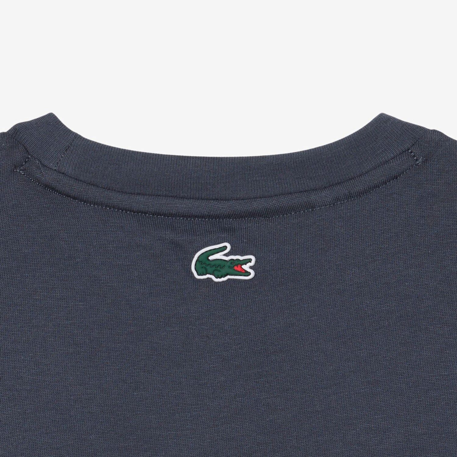 Lacoste T-Shirt LACOSTE Kids T-Shirt „Big Croc“ – GRAPHITE dunkelgrau