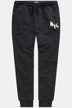 Men Plus Sweathose Men+ Jogginghose Elastikbund NYC Print bis 84/86