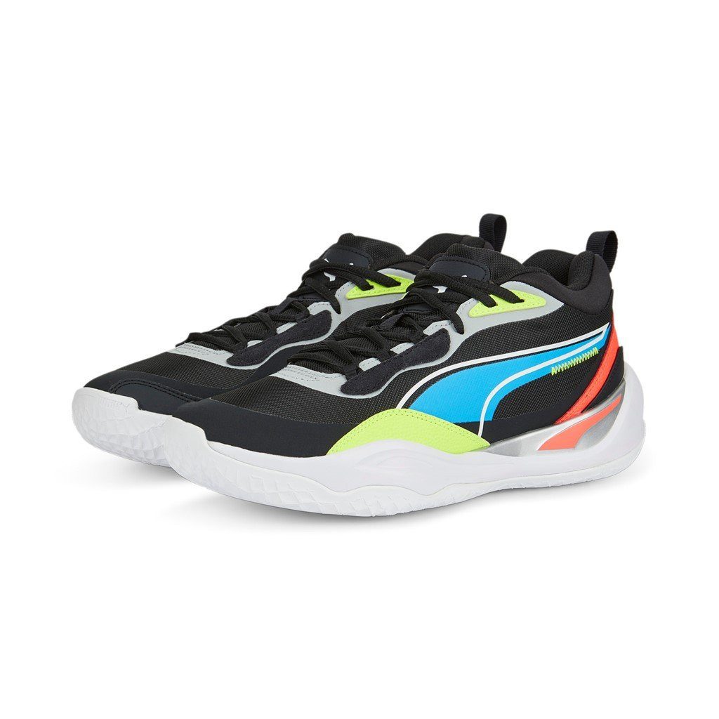 PUMA Hallen-Indoorschuhe Playmaker Pro schwarz/bunt Herren Badmintonschuh