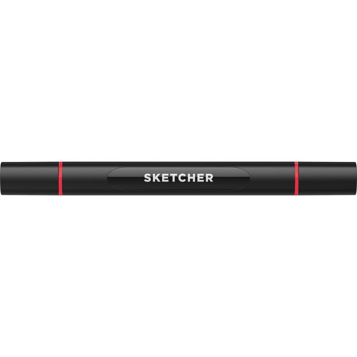 Filzstift Twinmarker Sketcher brush+chisel R 095 kirschrot
