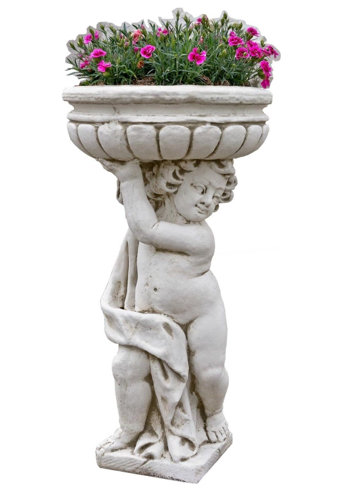 Antikes Wohndesign Pflanzschale Terrassenmöbel Gartenfigur Blumentopf Pflanzschale Pflanzkübel Blumens