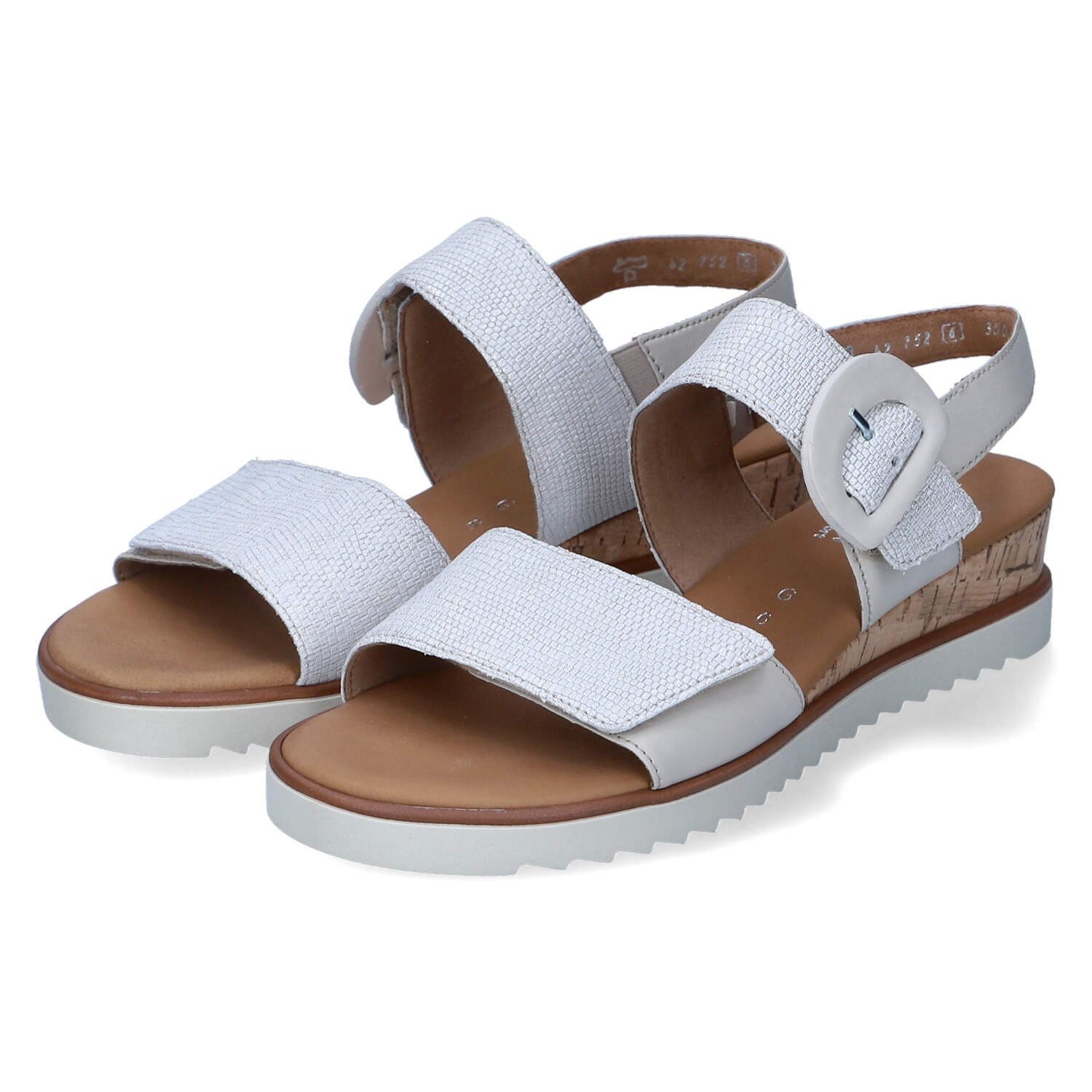 Gabor Gabor 42.752.80 Damen Glattleder weiss Sandalette
