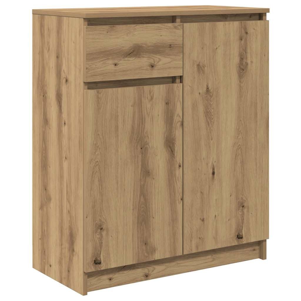vidaXL Sideboard Sideboard mit Schublade Artisan-Eiche 71x35x84 cm Holzwerkstoff (1 St)