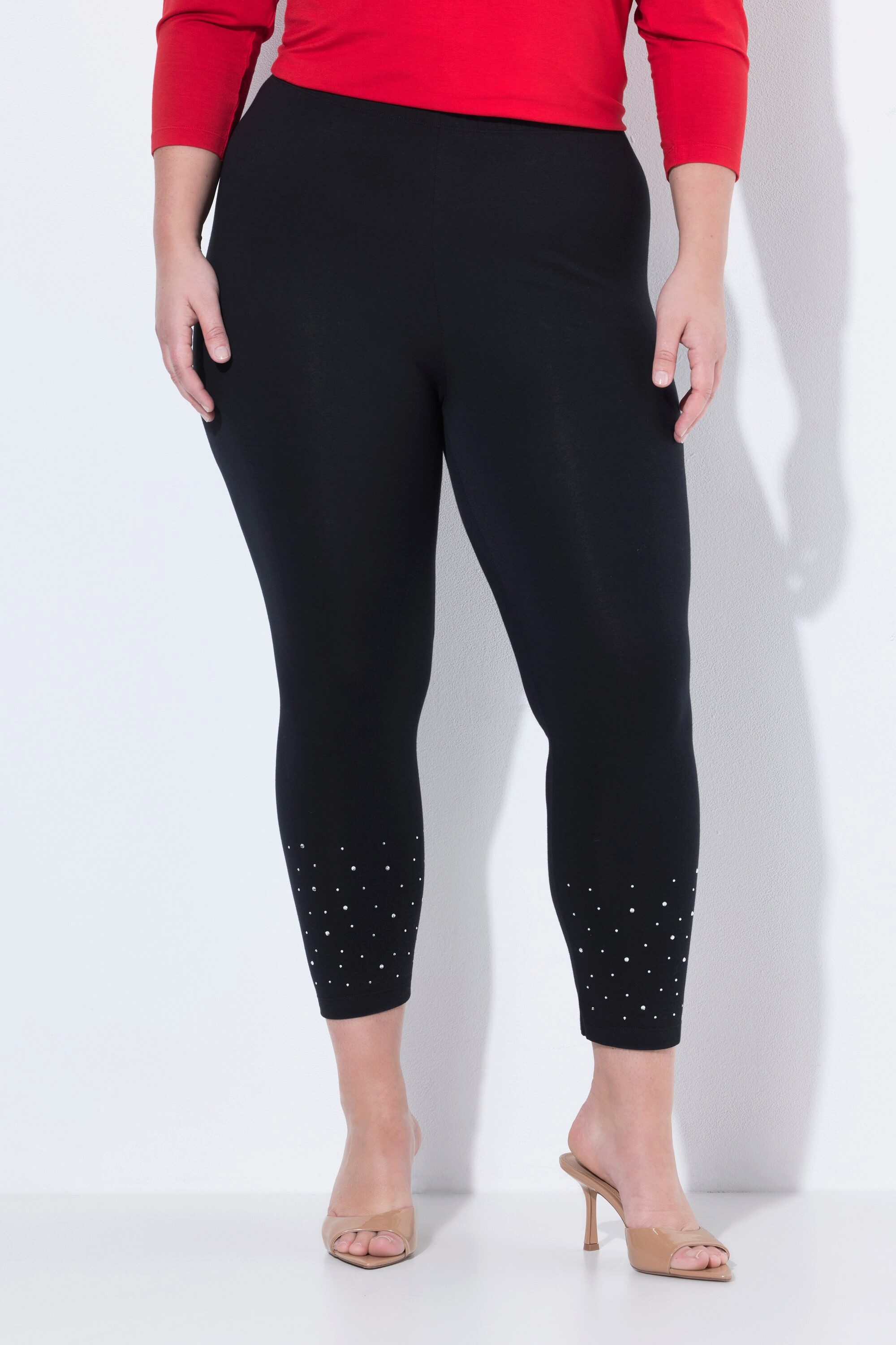 Leggings Leggings mit Hotfix Steinchen