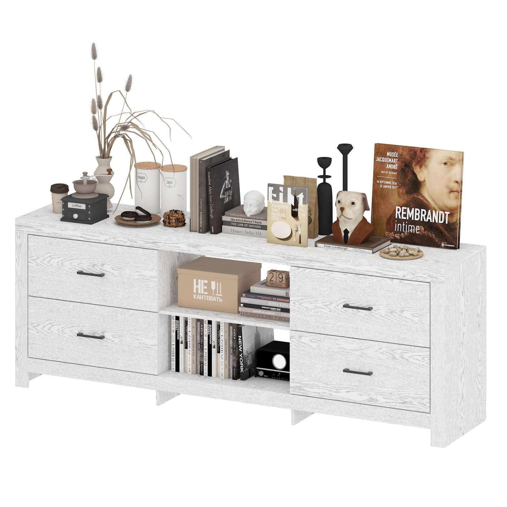 FUFU&GAGA Lowboard 180*40*65CM, mit 4 Schubladen