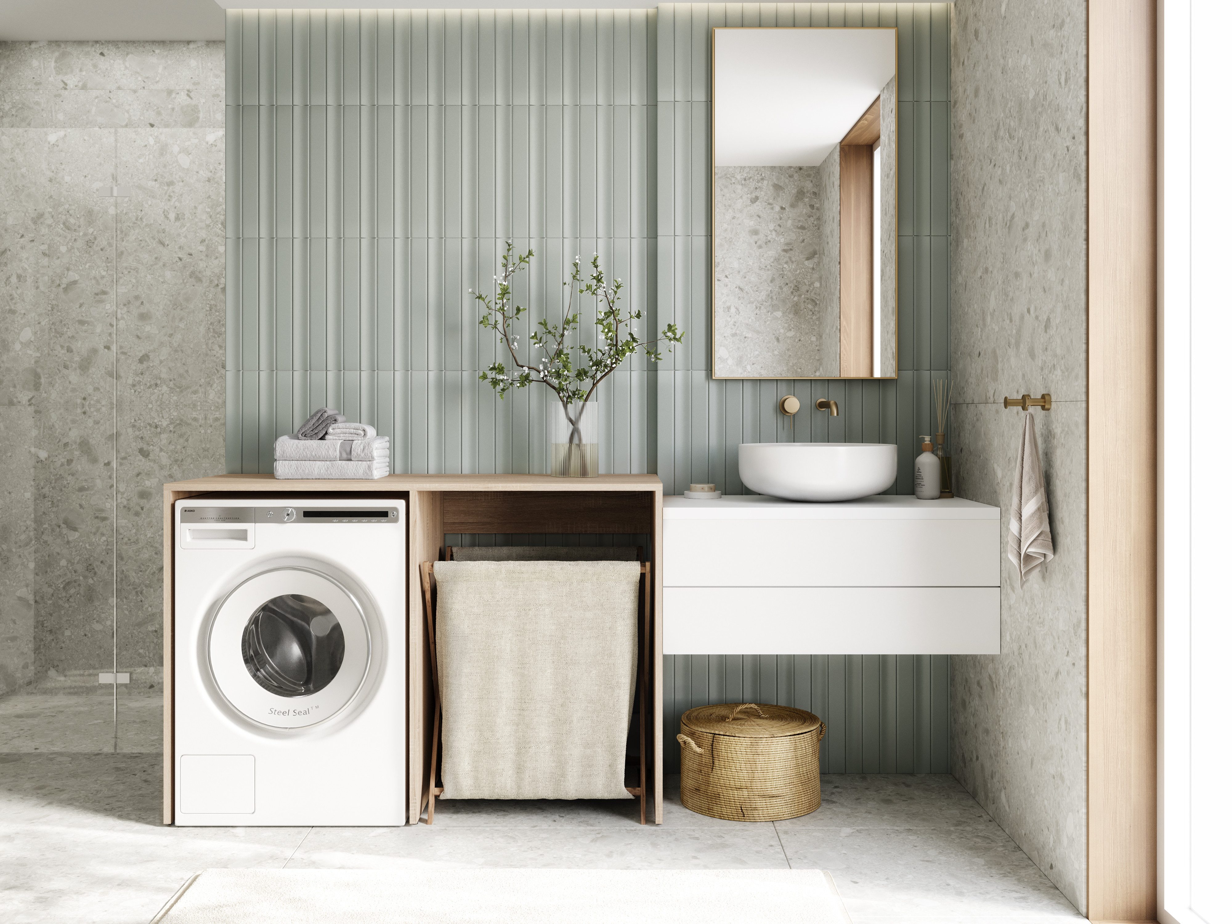 Platan Room Waschmaschinenumbauschrank DORA Waschmaschinenschrank 130 günstig online kaufen