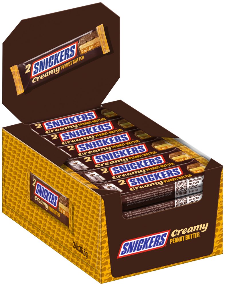 Mars Süßigkeit SNICKERS Duo Creamy Peanut Butter 2x24x2x18,25g – Bild 3 von 3