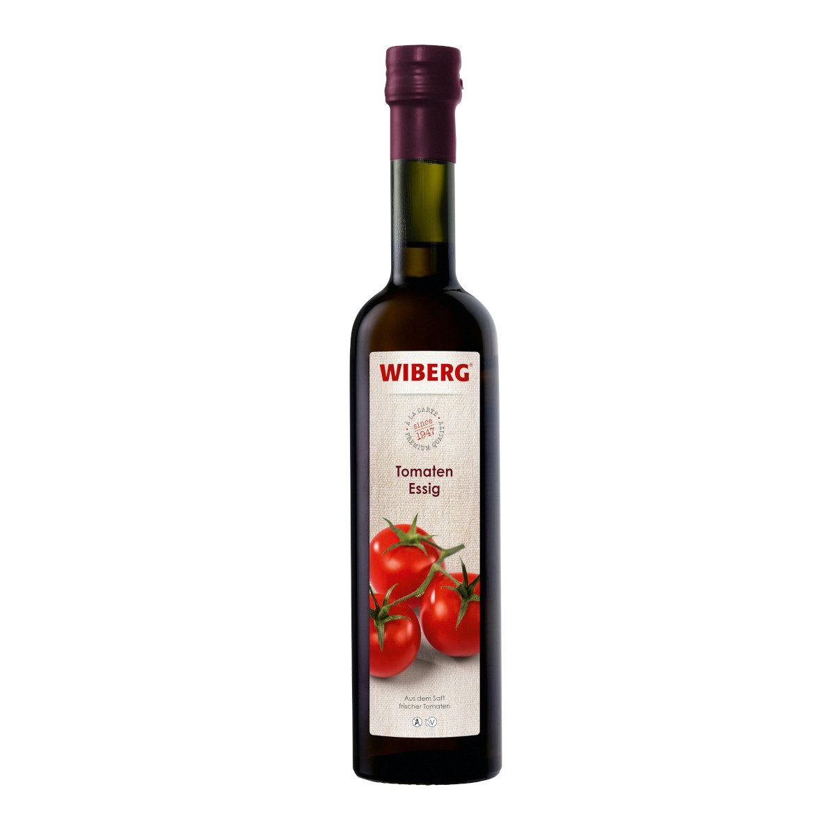 WIBERG Essig, Wiberg Tomaten Essig mit Saft gepresster Tomaten Flasche 500ml