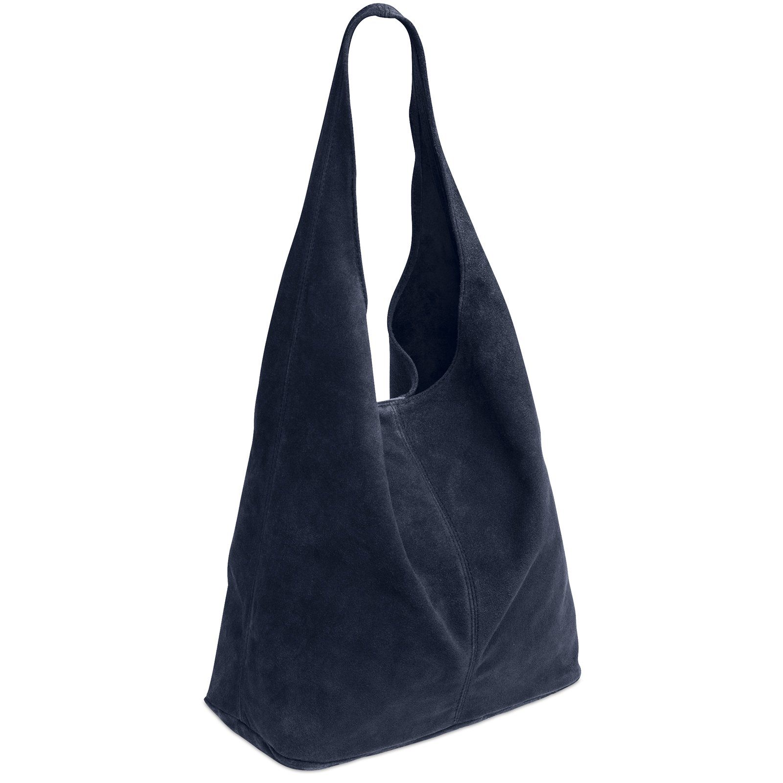 Caspar Schultertasche große Damen Wildleder Tasche günstig online kaufen