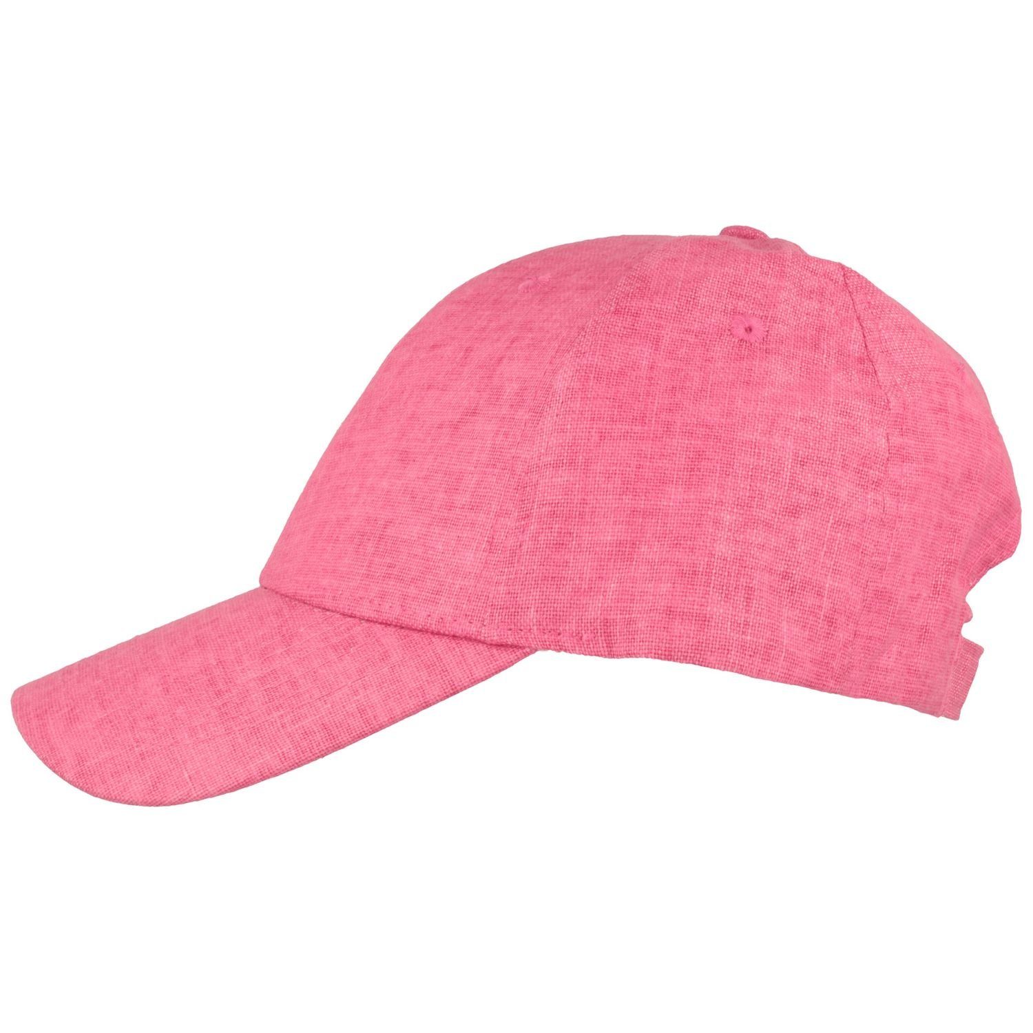 Leinen Damen Baumwolle 401-Fuchsia und Baseball-Cap Baseball aus Breiter Cap