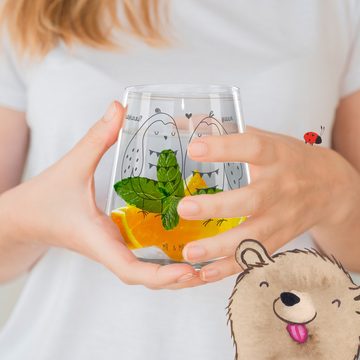 Mr. & Mrs. Panda Cocktailglas Eulen Liebe - Transparent - Geschenk, Cocktail Glas mit Sprüchen, Coc, Premium Glas, Einzigartige Gravur