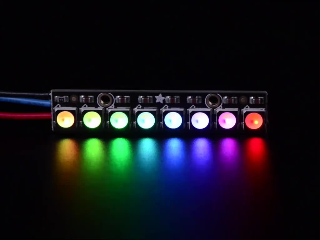 Adafruit Adafruit NeoPixel Stick - 8 x 5050 RGBW LEDs - Natürliches Weiß - Smarter LED-Lichtstreifen