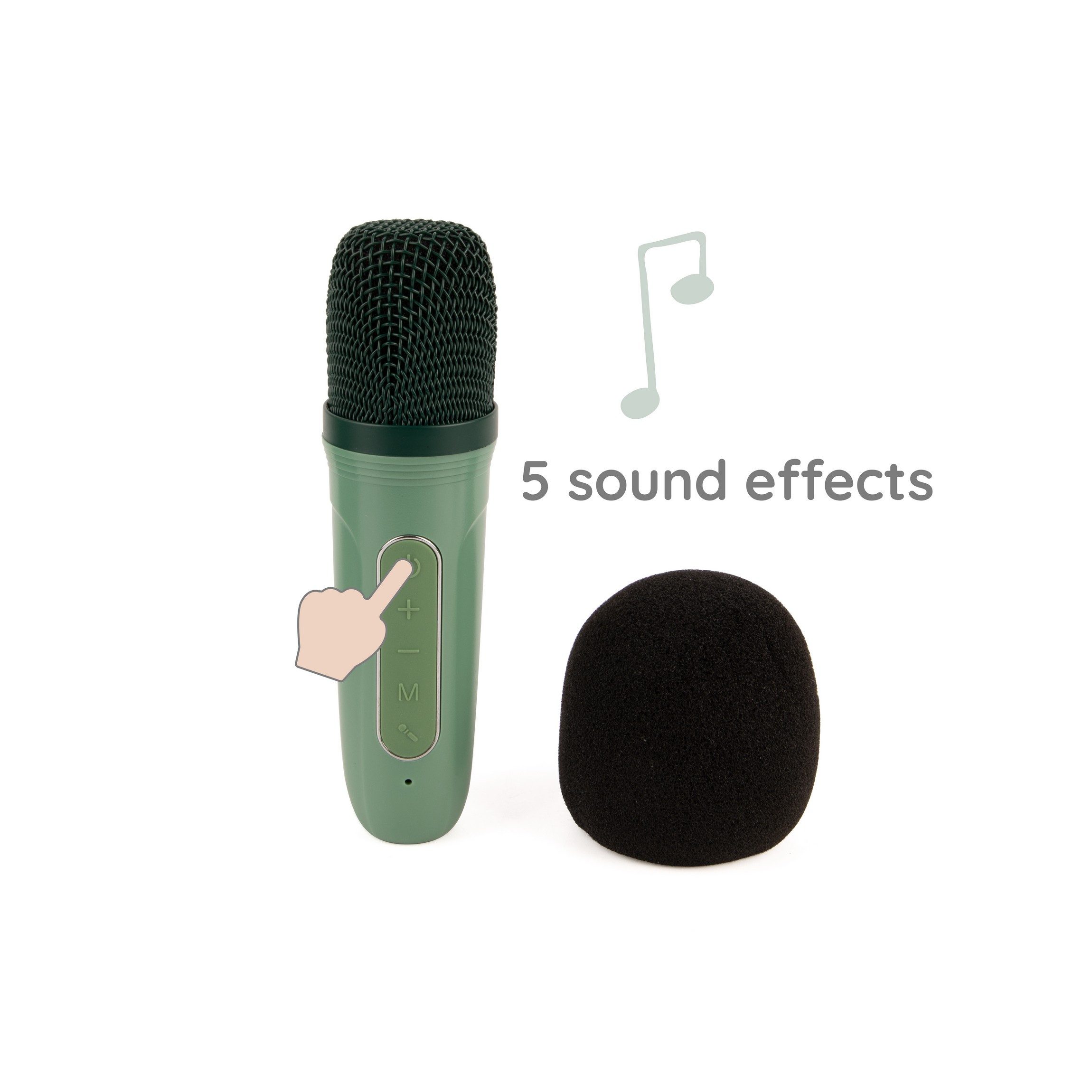 Classic World Classic World - Musik-Box - Mikrofon im Retro-Design - 3Y+ Karaoke-Maschine