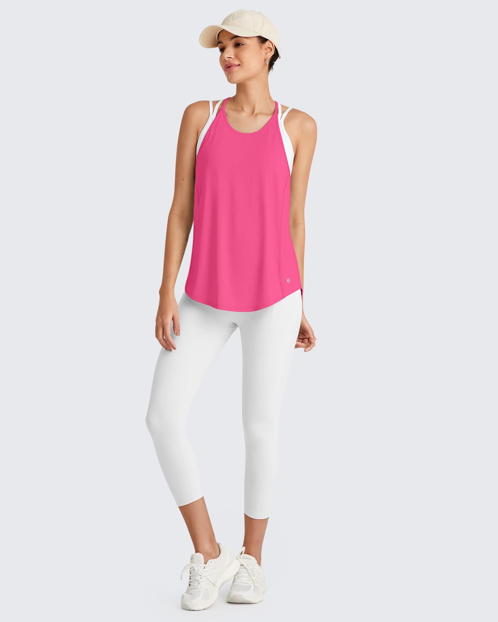 G4Free Tanktop G4Free Damen Sportliche Tanktops, leichte Laufshirts schnelltrocknend, Y-Rücken, lockere Passform, Laufshirts