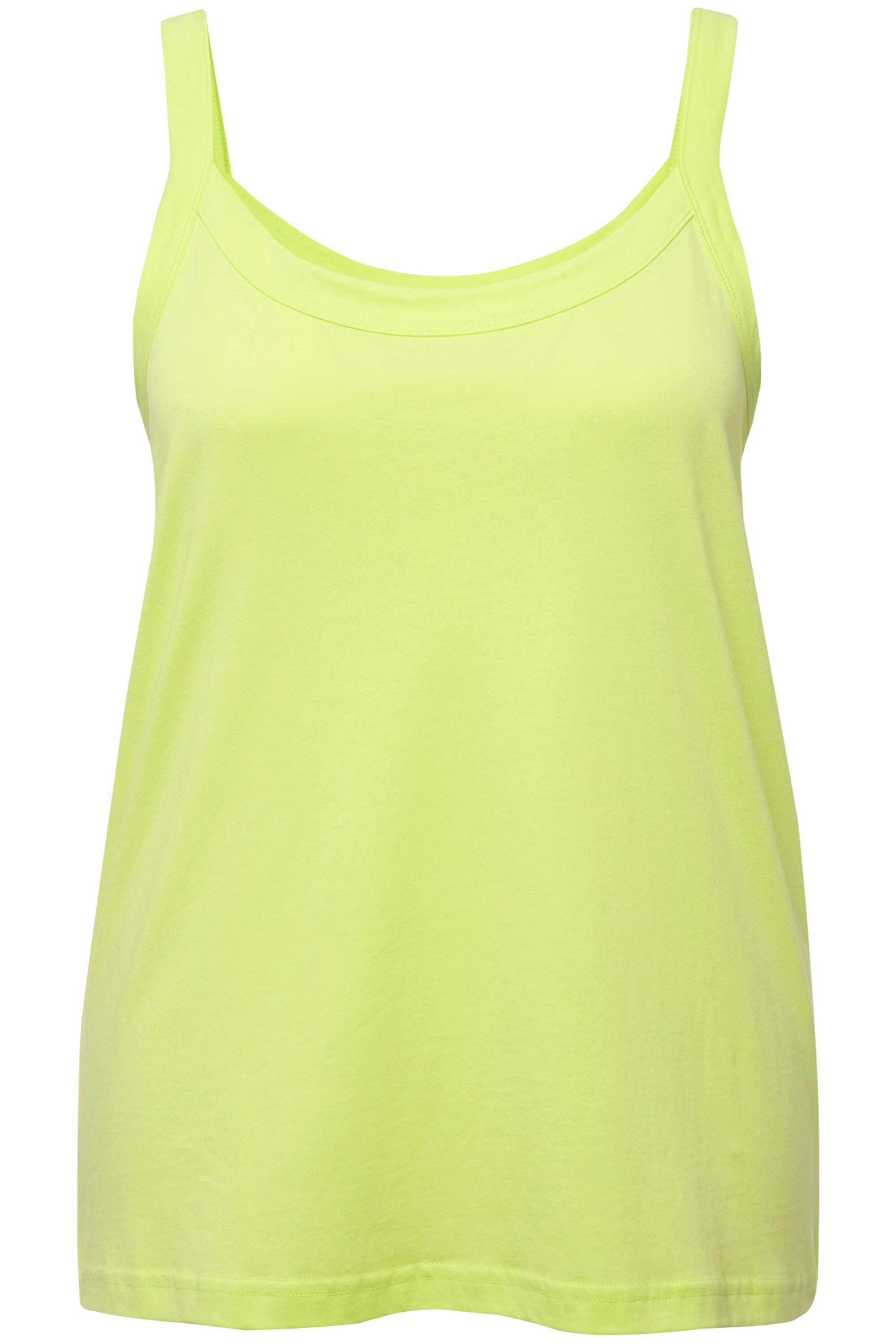 Ulla Popken Longtop Spaghettitop Rundhals Modalmix günstig online kaufen