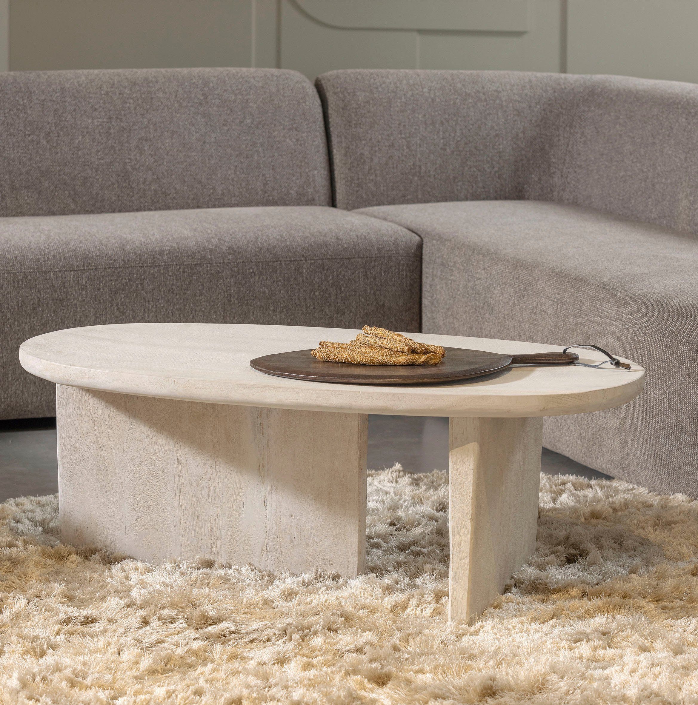 WOOOD Couchtisch "Seam" aus Mangoholz, H 40 cm x B 110 cm x T 60 cm günstig online kaufen