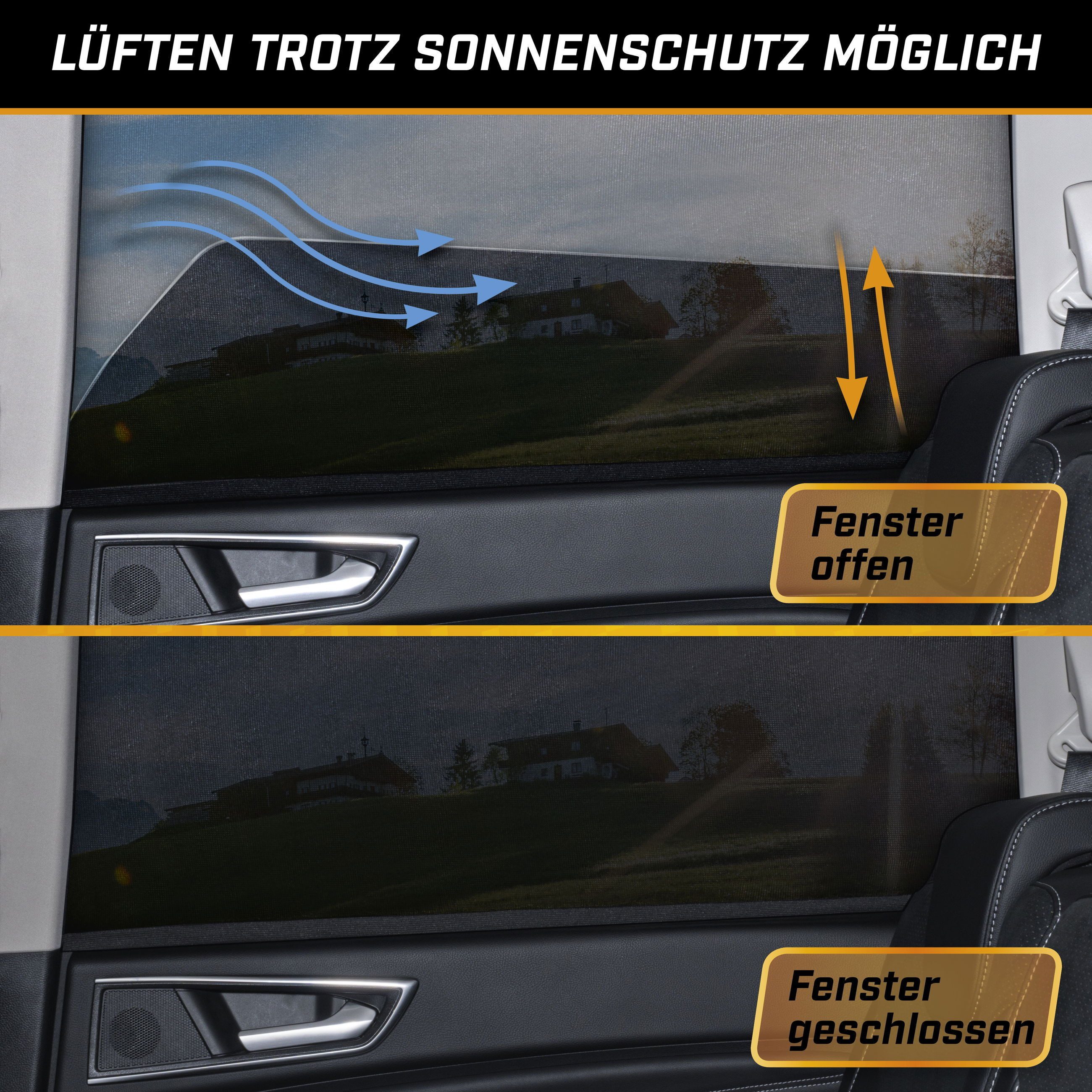 CarComfort Autosonnenschutz Sonnenschutz window sock, (2-St., 2 Stück) – Bild 4 von 5