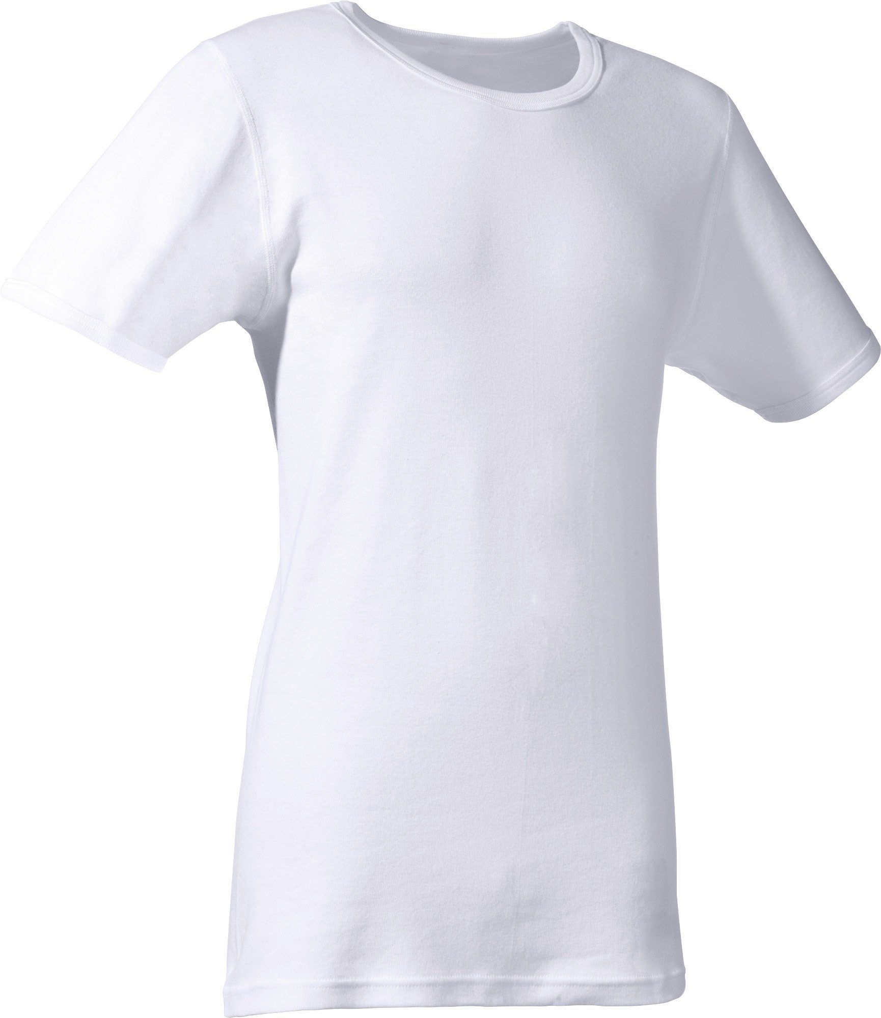 Erwin Müller T-Shirt Herren-Unterhemd 2er-Pack (2-tlg) Feinripp Uni weiß