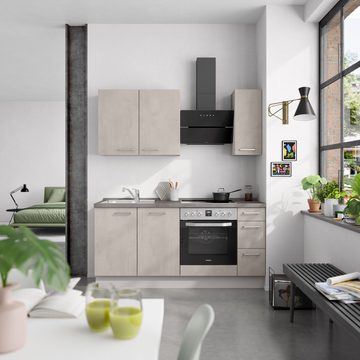 nobilia® Küchenzeile "Riva premium", vormontiert, Ausrichtung wählbar, Breite 180 cm, mit E-Geräten