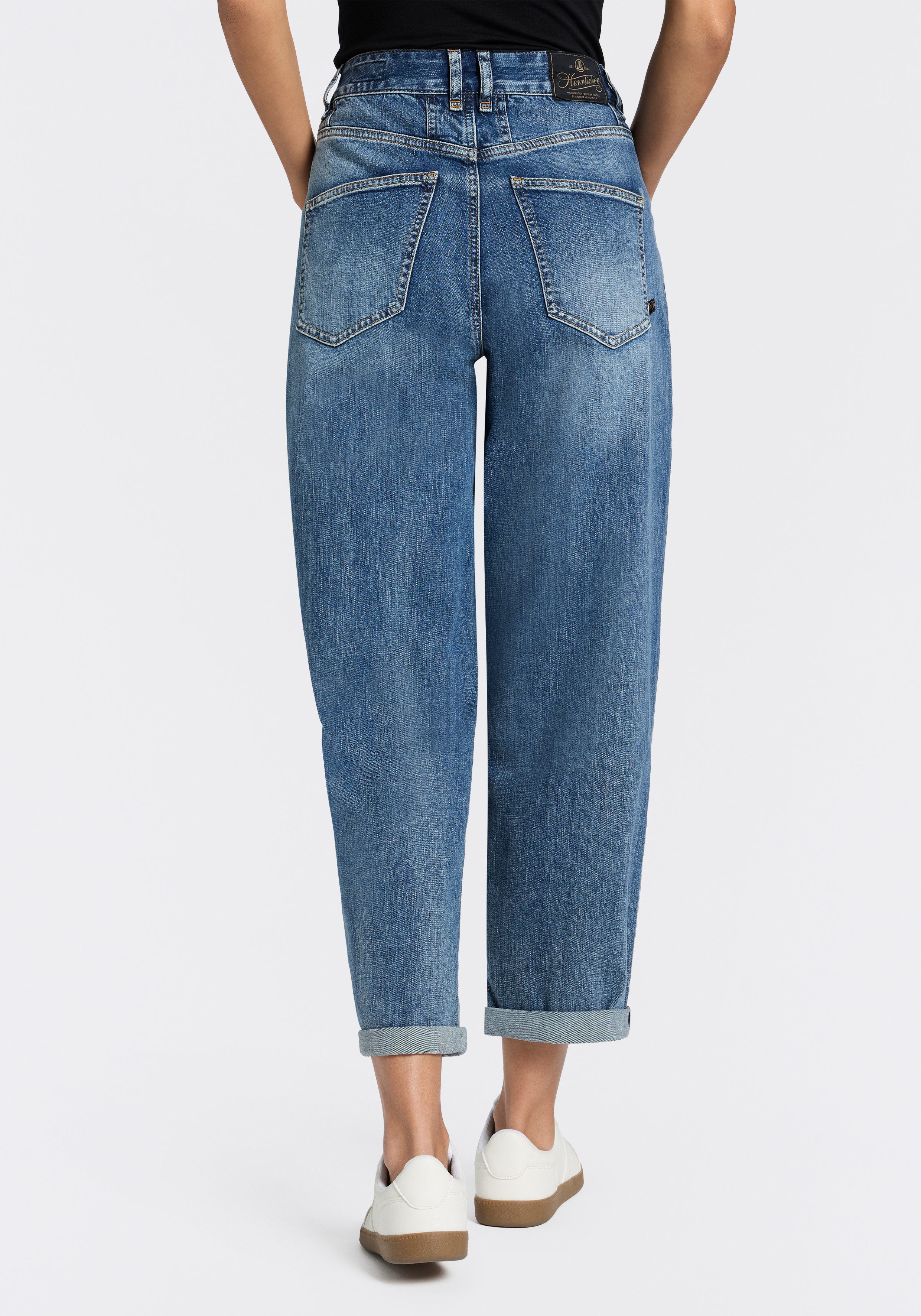Herrlicher 5-Pocket-Jeans Brooke Denim Stretch im Loose Fit, Cropped-Länge – Bild 2 von 5