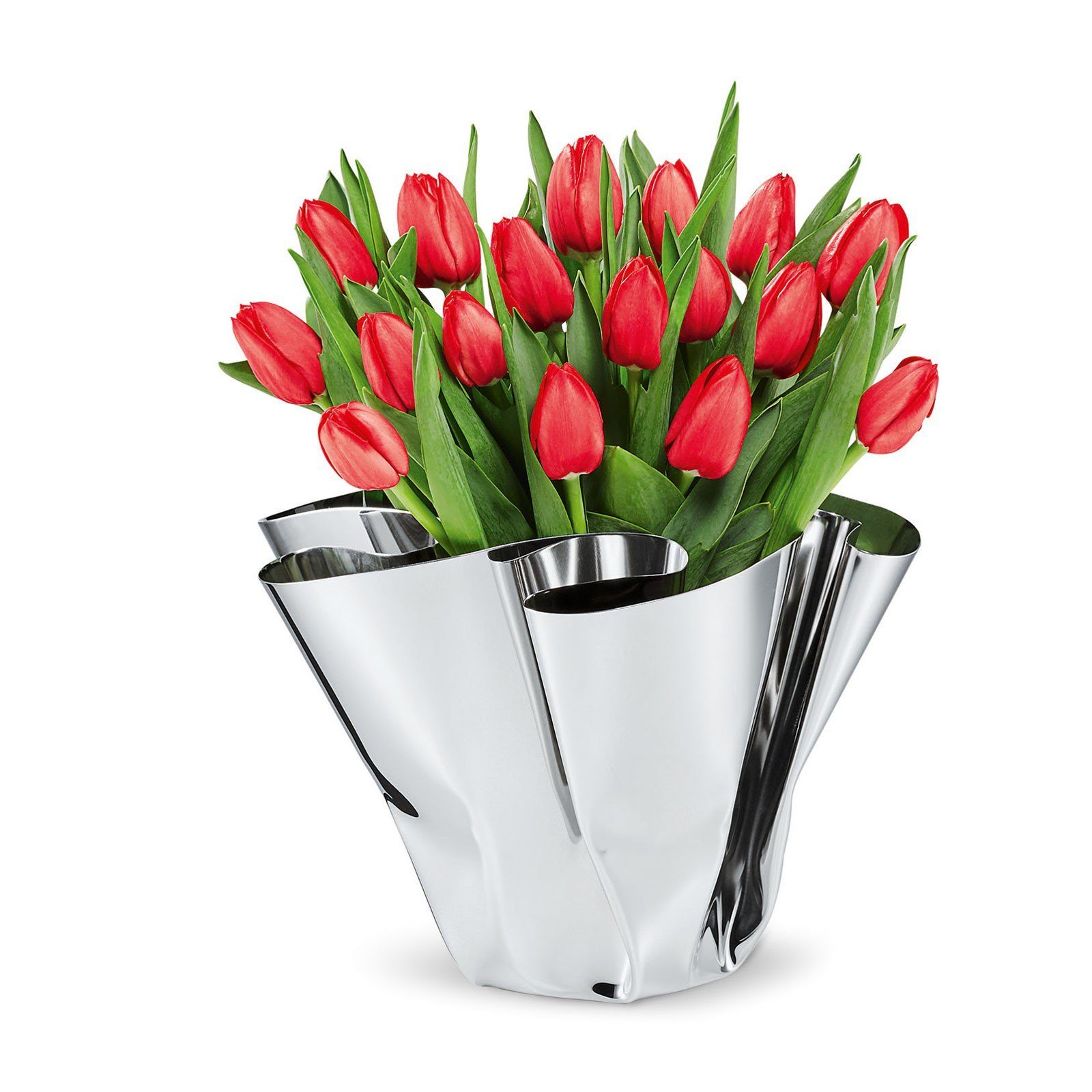 PHILIPPI Dekovase Vase MARGEAUX Edelstahl in Faltenoptik, Vase MARGEAUX Edelstahl in Faltenoptik. € 99,00