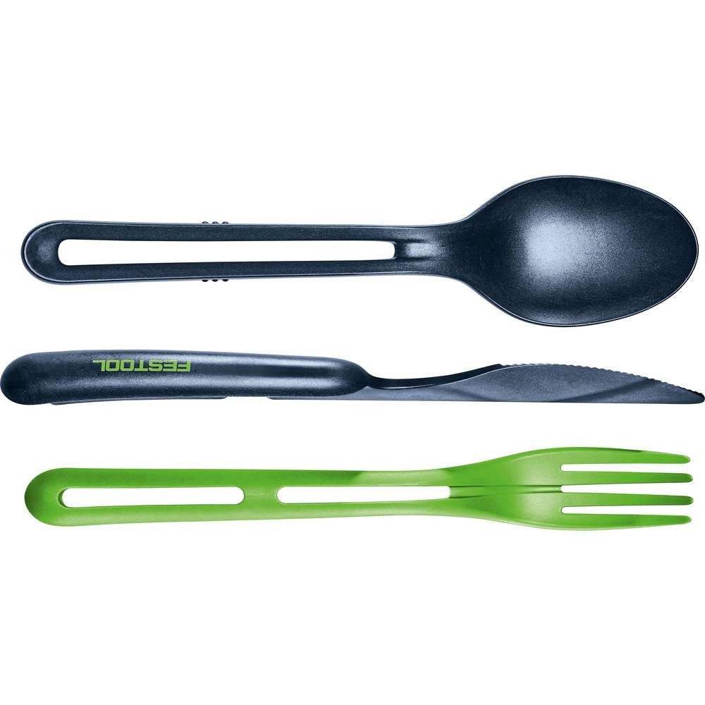 FESTOOL Geschirr BST-LCH FT1 Besteck-Set natürliche Zellulose Dunkelblau, Grün 576979, natürliche Zellulose