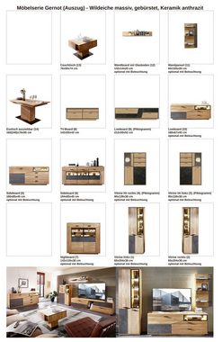 expendio Lowboard Gernot 10, Wildeiche massiv, 180x67x45 cm