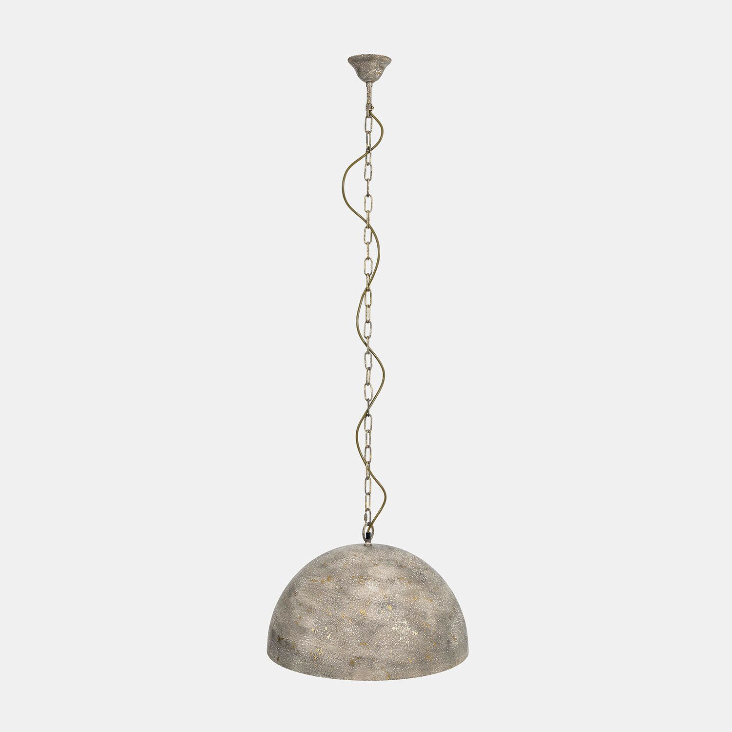 Mirabeau Hängeleuchten Hängelampe Ashton antikgold, Massives Eisen, Antikgoldfarbene Patina, Kunstvoller Shabby-Chic