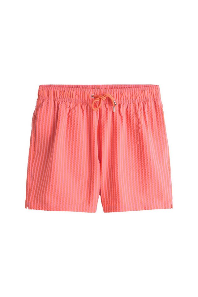 Next Badeshorts Signature Seersucker-Badeshorts mit Streifen 5{dq} (1-St)