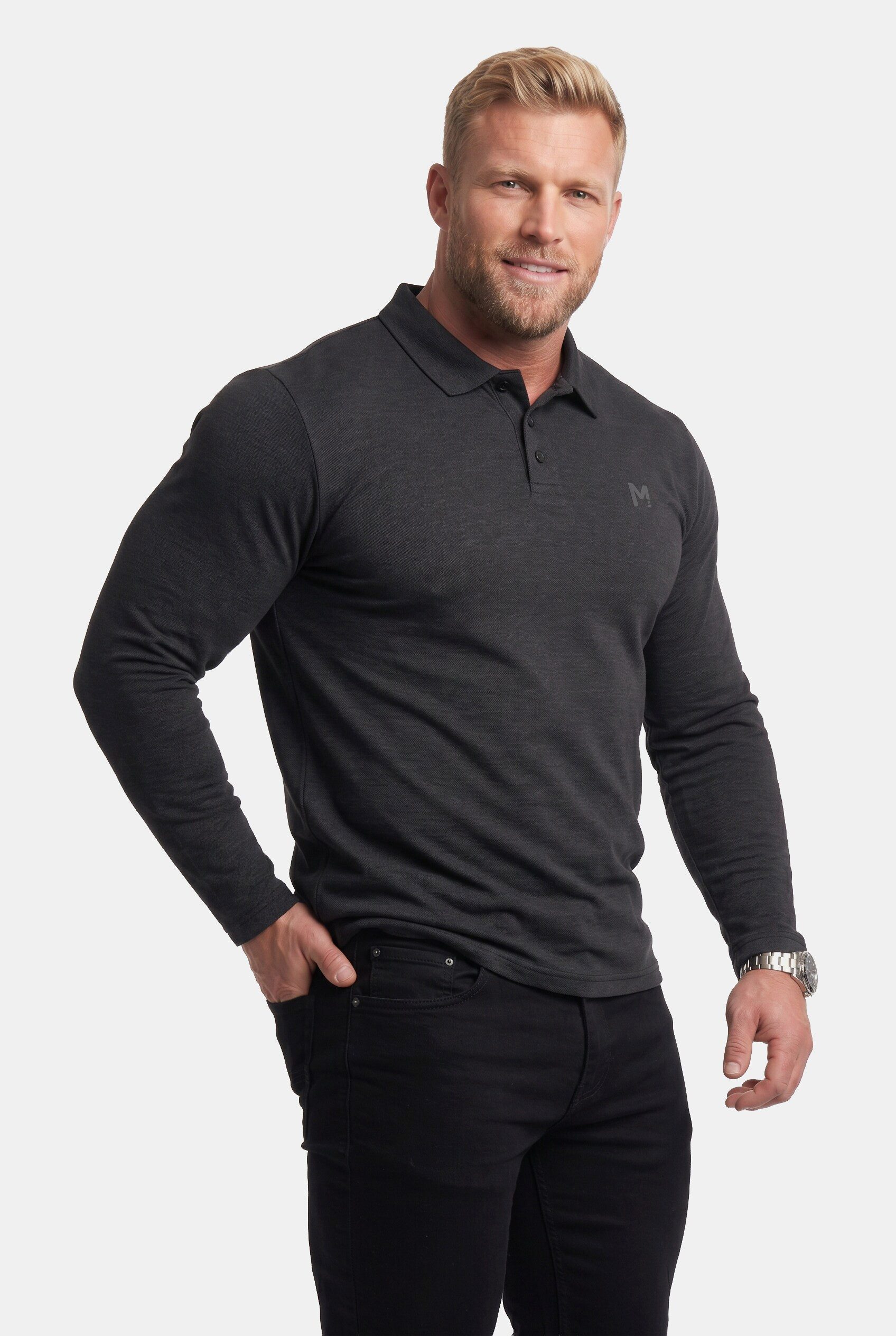 Poloshirt Poloshirt Basic Piqué Langarm