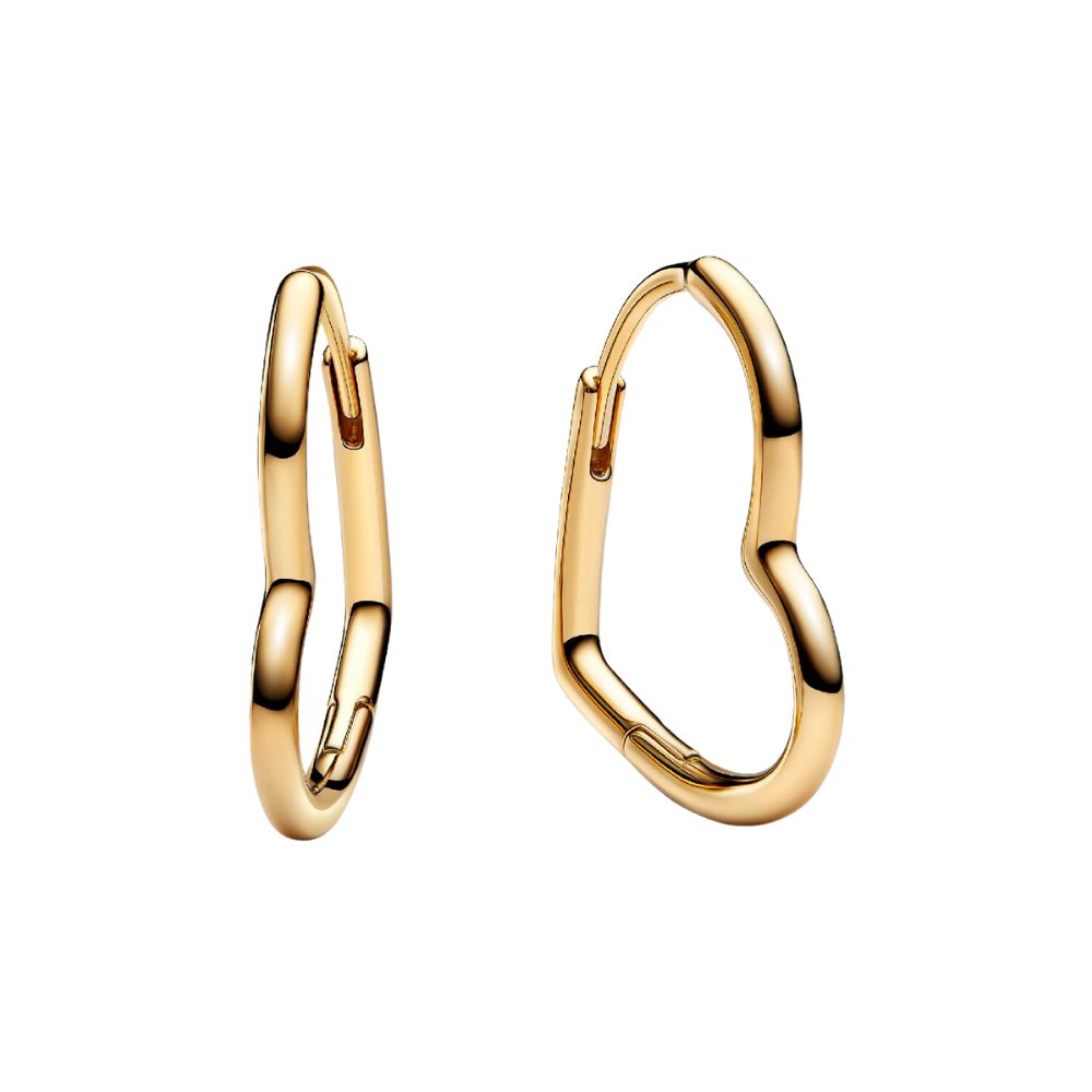 Pandora Paar Creolen 268307C00, Herz, Liebe, Vergoldet