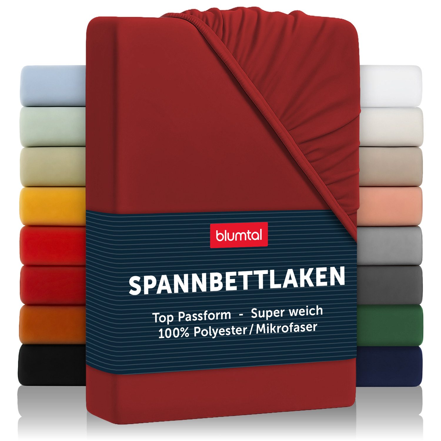Blumtal Spannbettlaken Bettlaken aus Mikrofaser, Mikrofaser, Gummizug: rundum, (1 Stück)