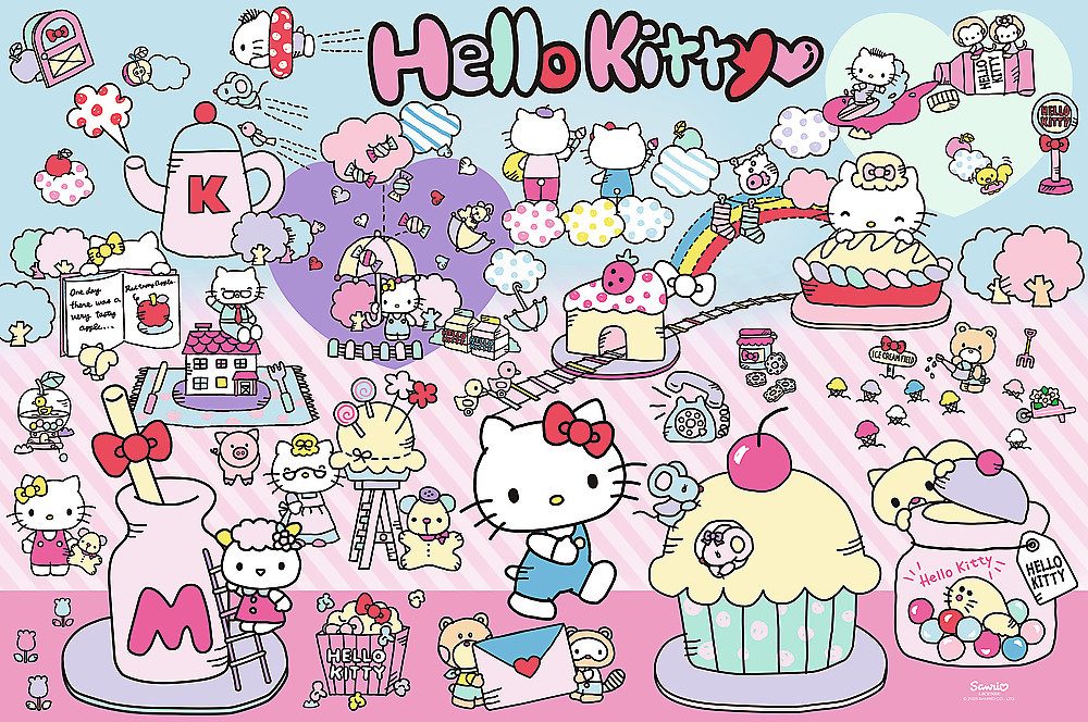 Trefl GmbH Puzzle Hello Kitty, Entdecke ihre Welt, Puzzleteile