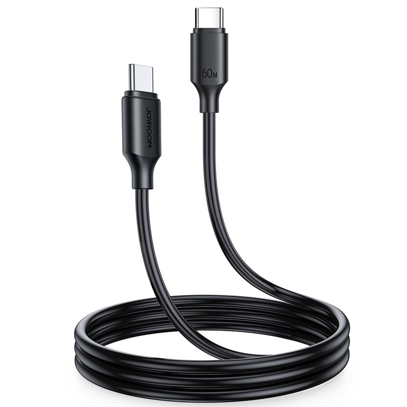 JOYROOM S-CC060A9 B Smartphone-Kabel, USB-C, USB-C (100 cm), Aufladekabel für Apple, Samsung, Huawei, Xiaomi uvm.