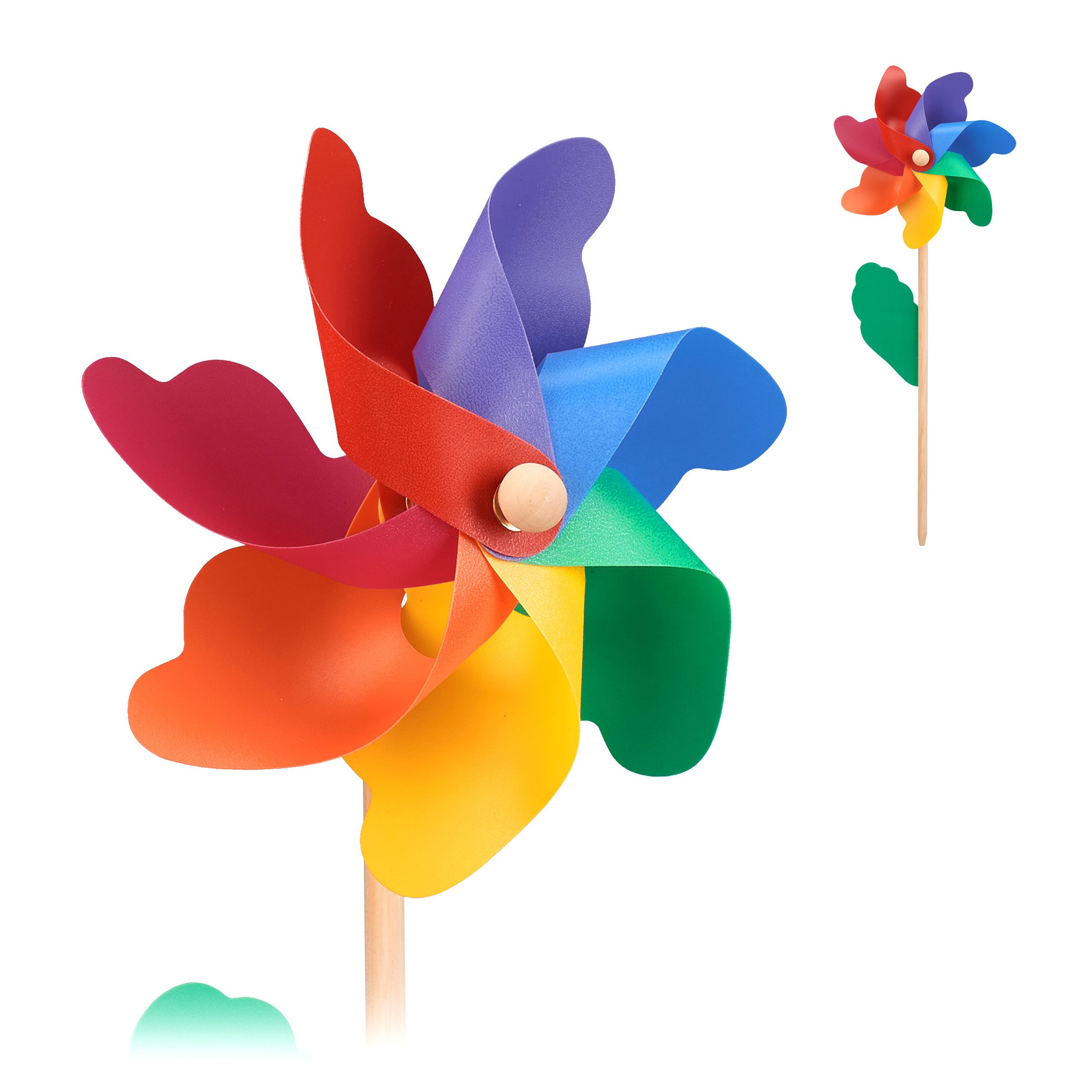 relaxdays Deko-Windrad 2er Set Windrad günstig online kaufen