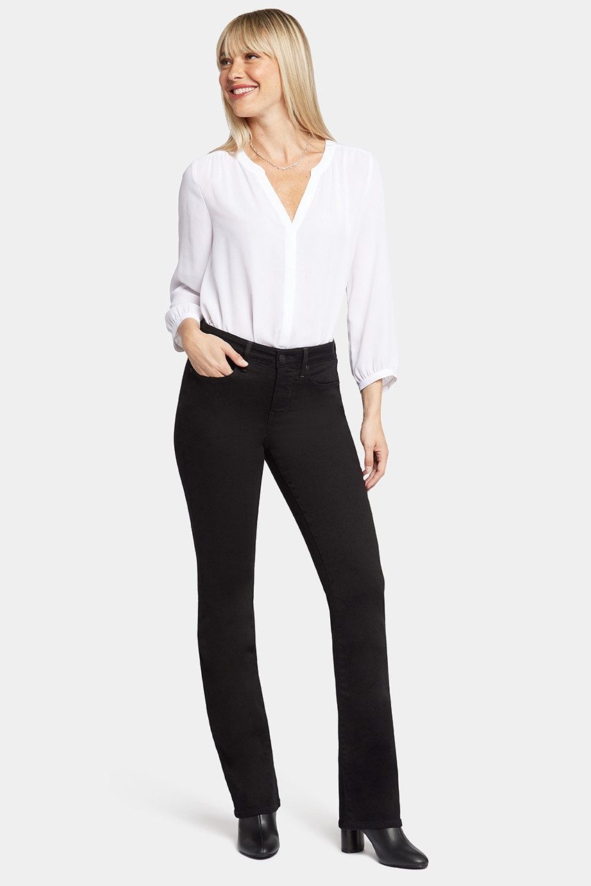 NYDJ Bootcut-Jeans Barbara Bootcut Jeans Schwarzen Premium Denim