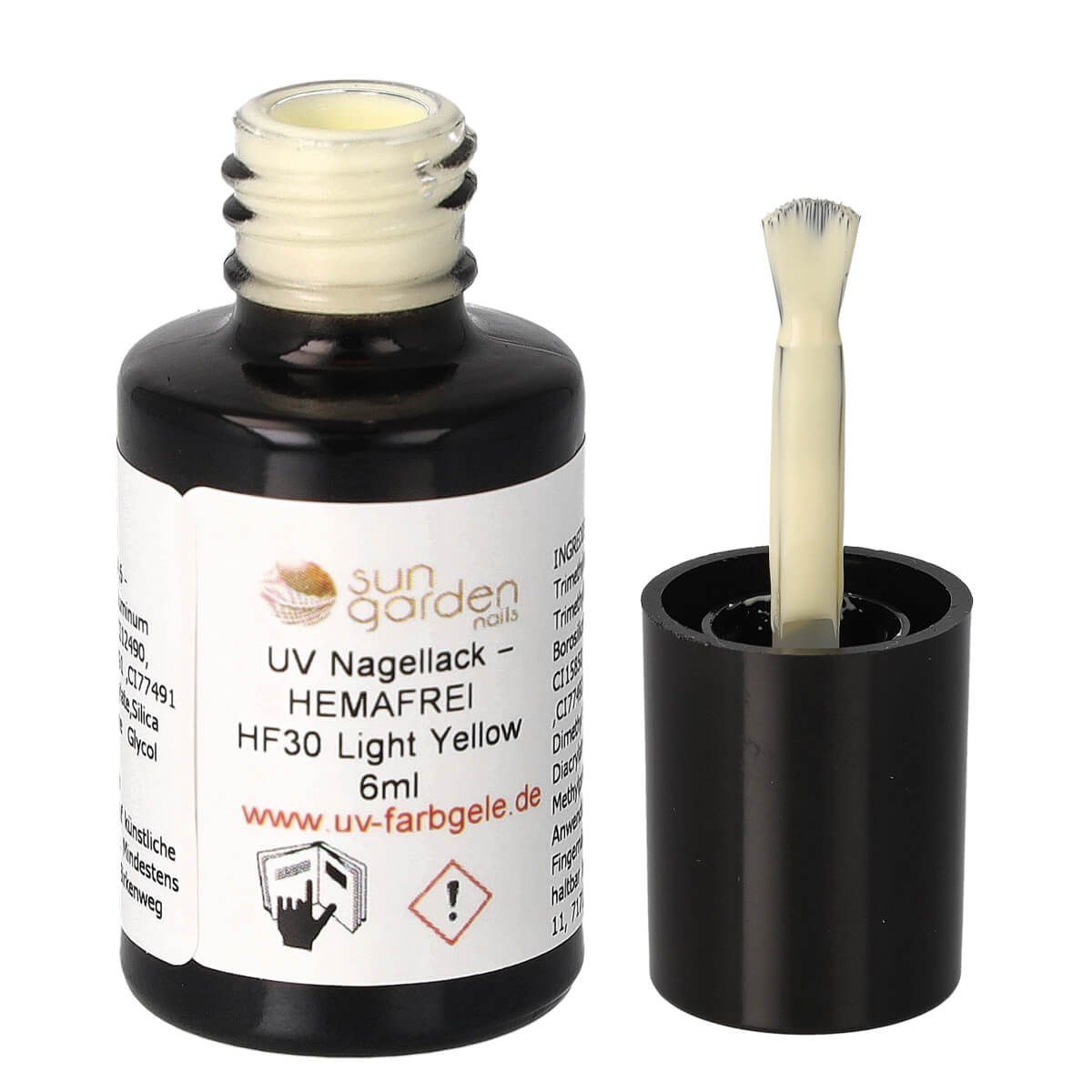 HEMAFREI HF30 – Nails Sun Garden Yellow 6ml Nagellack - Nagellack UV Light