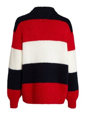 Tommy Jeans Strickpullover TJW COLORBLOCK SWEATER mit Logopatch