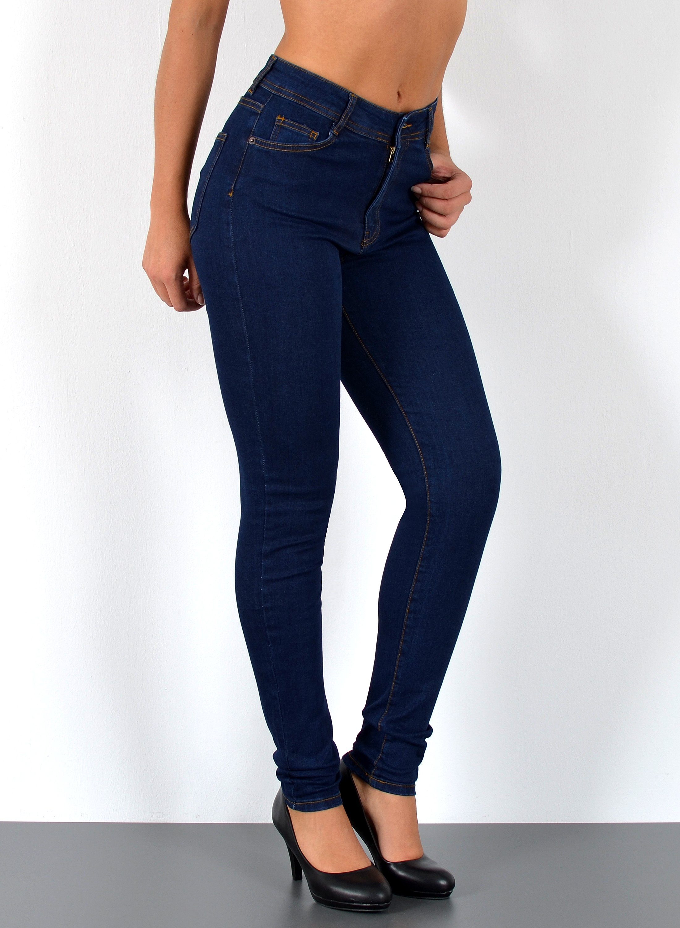 ESRA Skinny-fit-Jeans S800 Damen Jeanshose Skinny Leg High Waist Jeans Stre günstig online kaufen