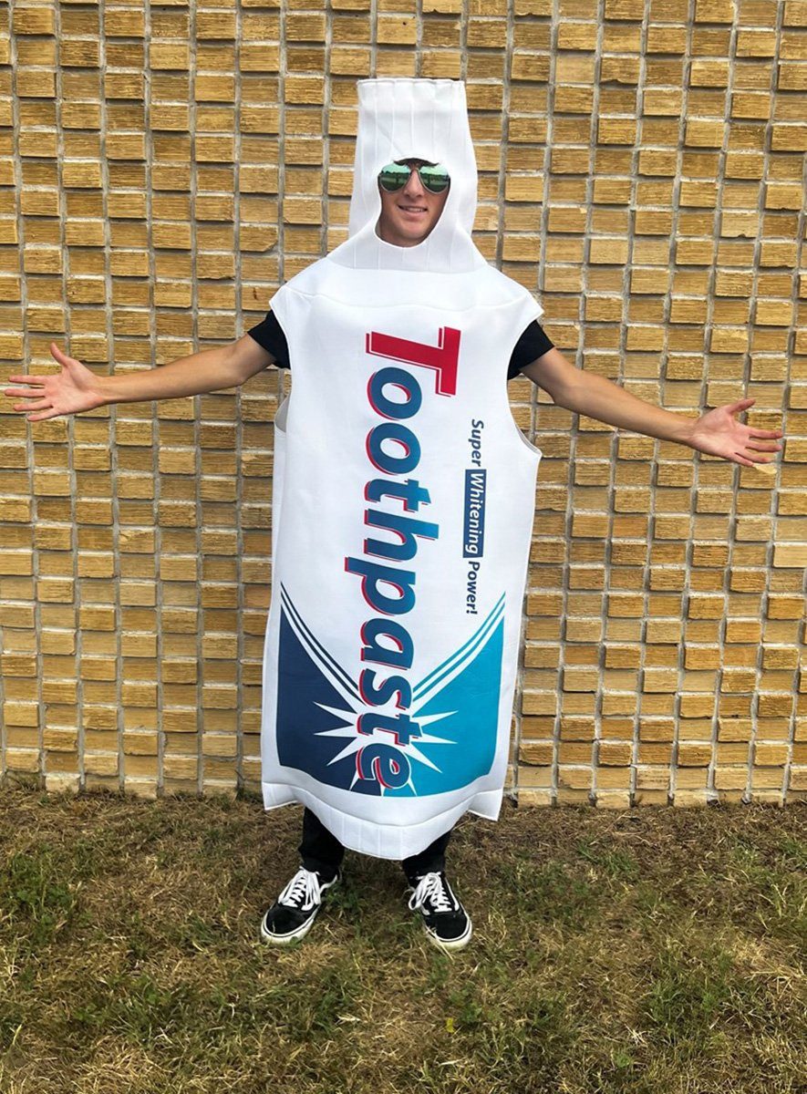 Imposta Costumes Kostüm Zahnpasta Kostüm, Das einzige Kostüm für weiße Zähne