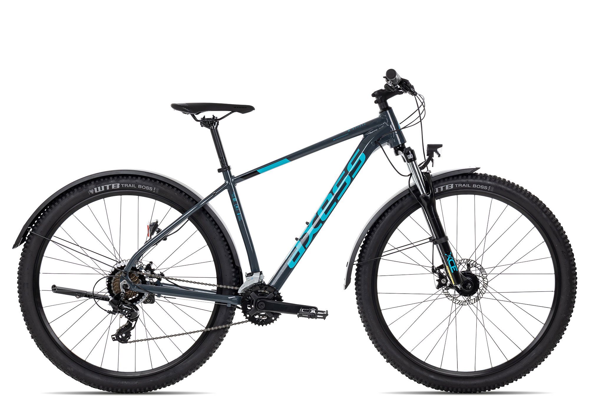 Axess RD-TX800-7 Schaltwerk, SANDEE MTB-Hardtail 2023, 14 ATB Gang Kettenschaltung, schwarz/grau Mountainbike grey Shimano