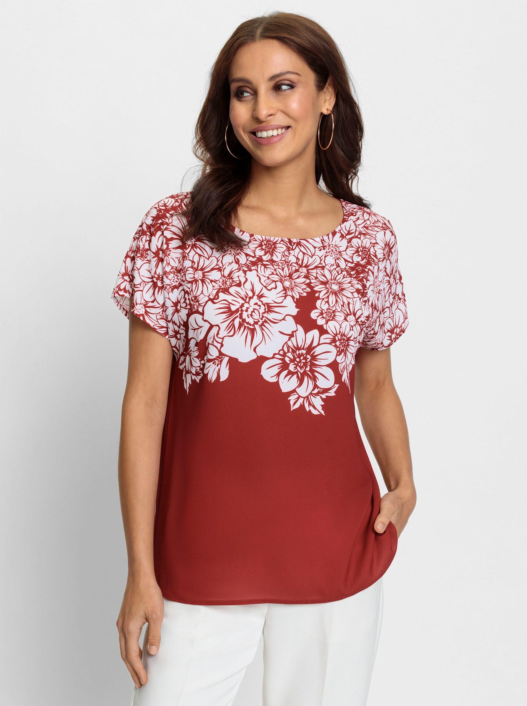 Klassische Bluse Schlupfbluse