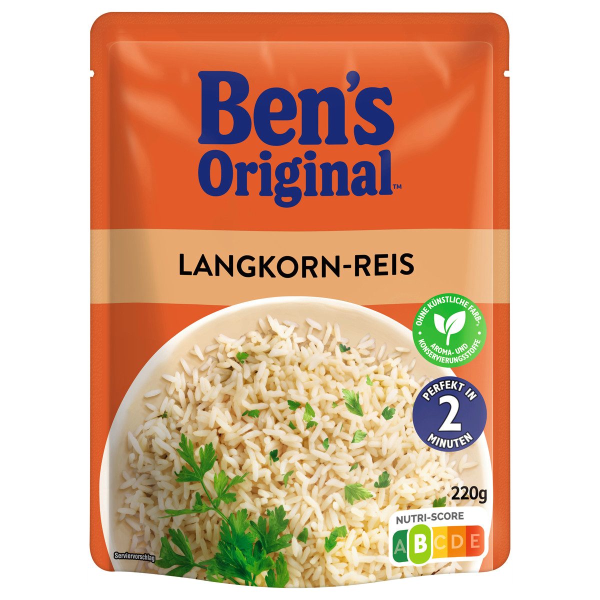 Ben's Original Reis, Bens Original Express Langkorn Reis fertig in nur 2 Minuten 250g