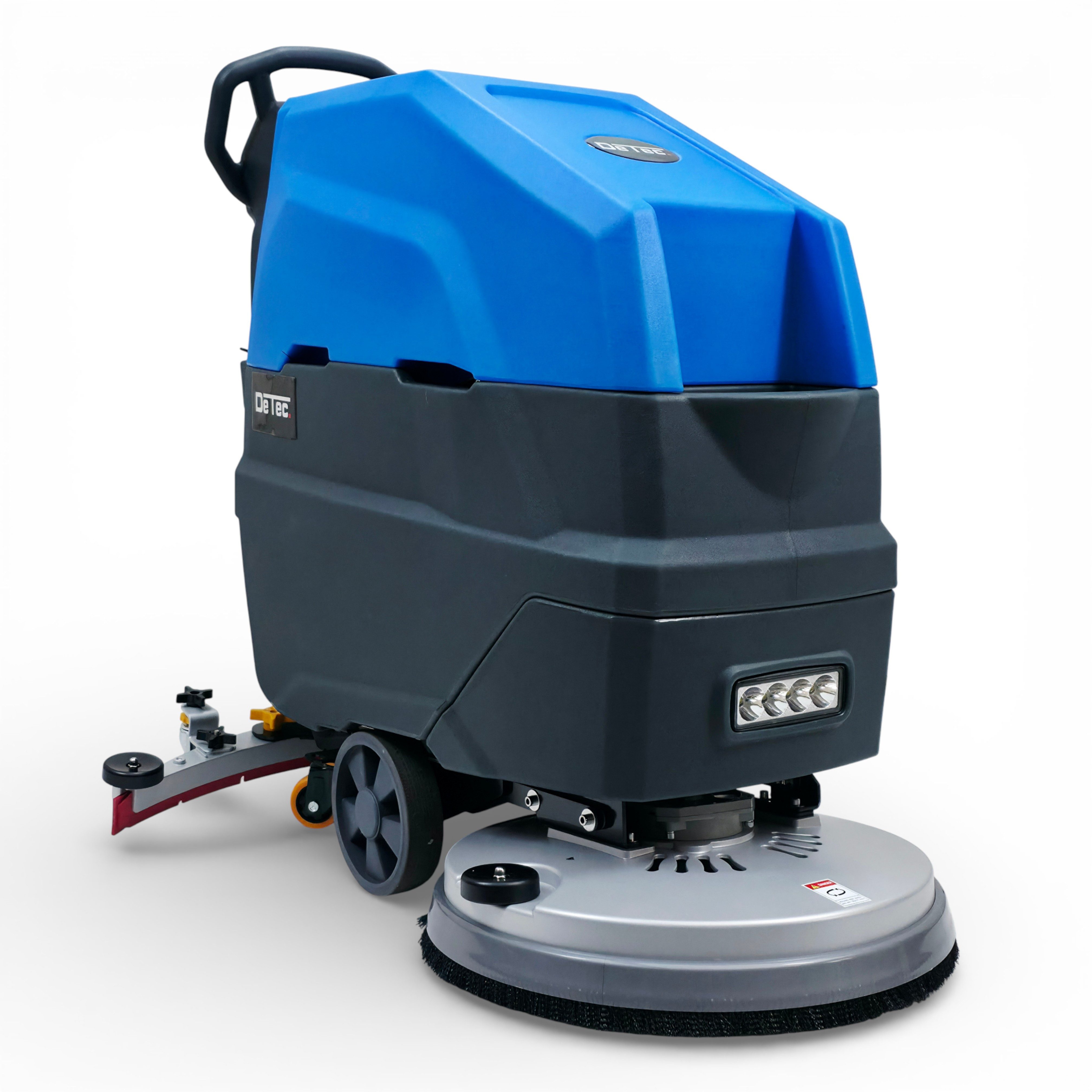 DeTec. Hartbodenreiniger Nachläufer Scheuersaugmaschine DT-FS1 – 24V Li-Ionen-Akku, 500 W, Bodenreinigungsmaschine mit 53 cm Arbeitsbreite