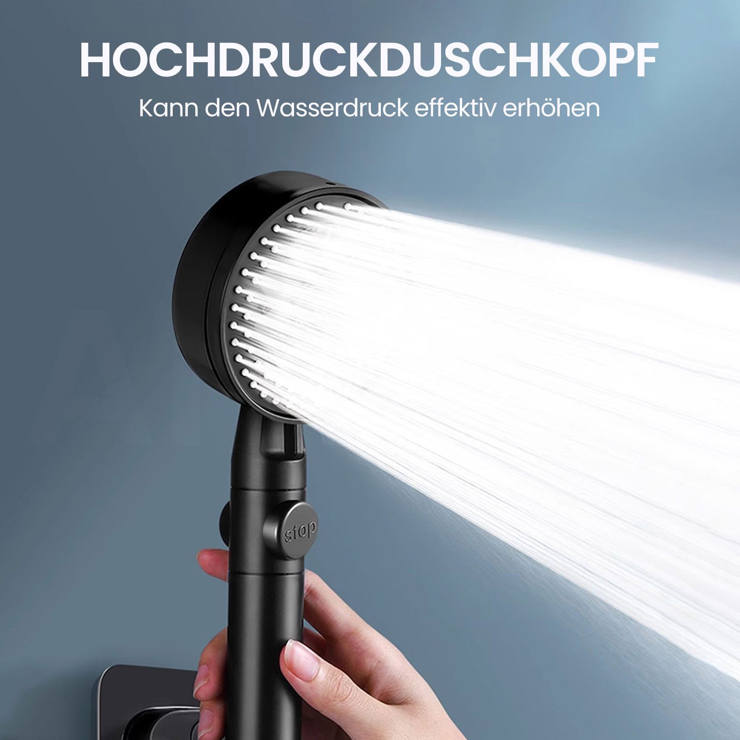 Refttenw Handbrause Duschkopf Duschbrause Wassersparender Brausekopf günstig online kaufen