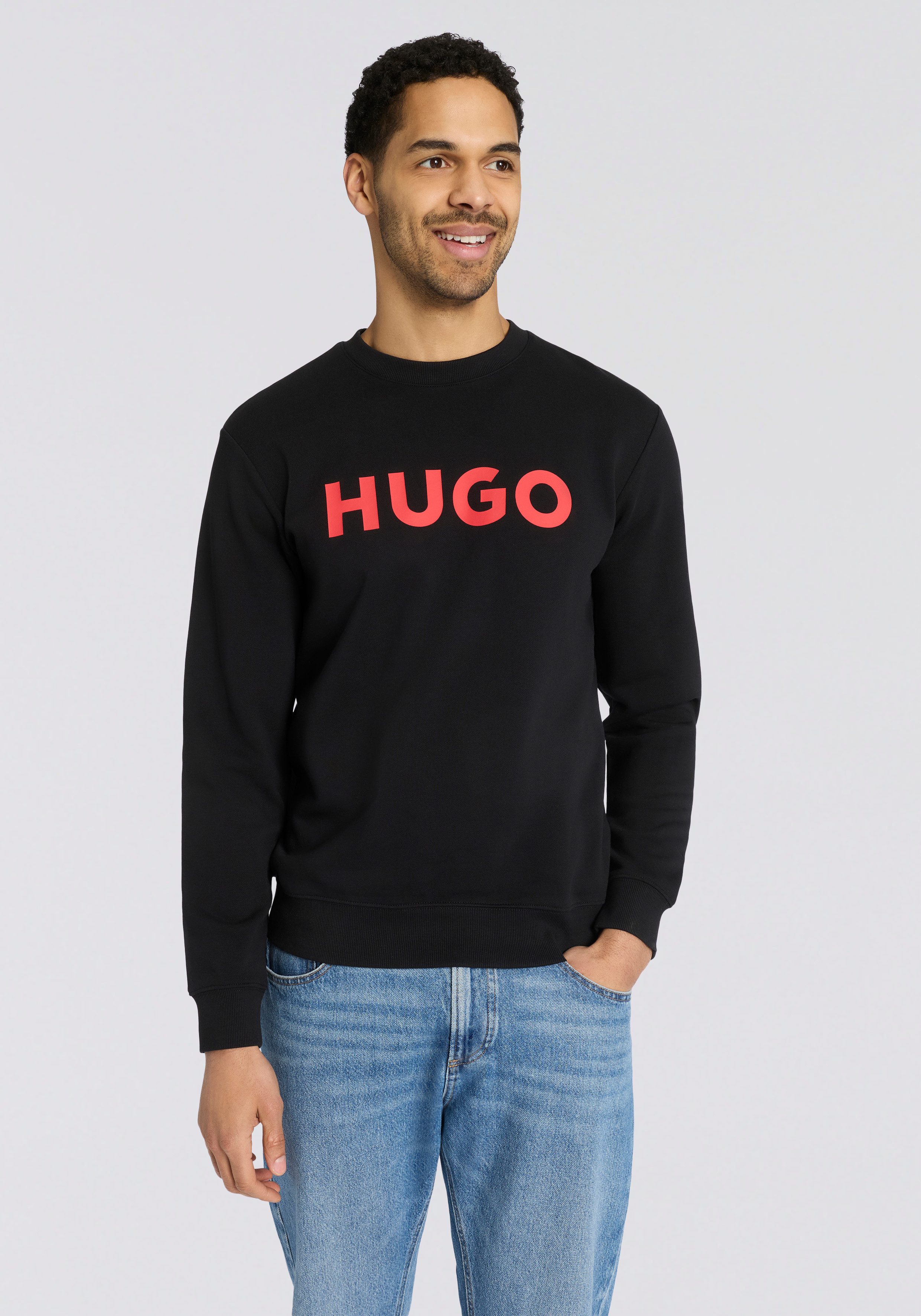 HUGO Sweatshirt Dem Rundhalsausschnitt, Regular Fit, HUGO Druck günstig online kaufen
