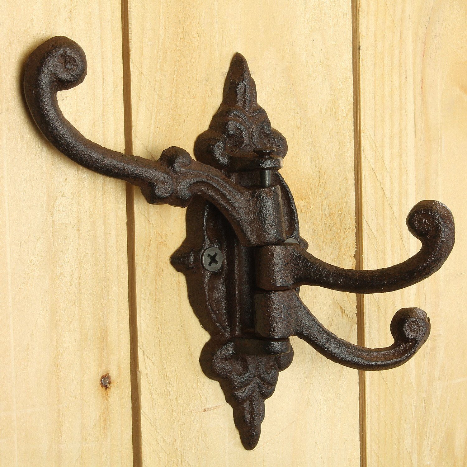 Macosa Home Wandhaken nostalgischer Wand Haken rostig Vintage Retro Antik, Wand, Garderobenhaken, Kleiderhaken, Handtuchhaken