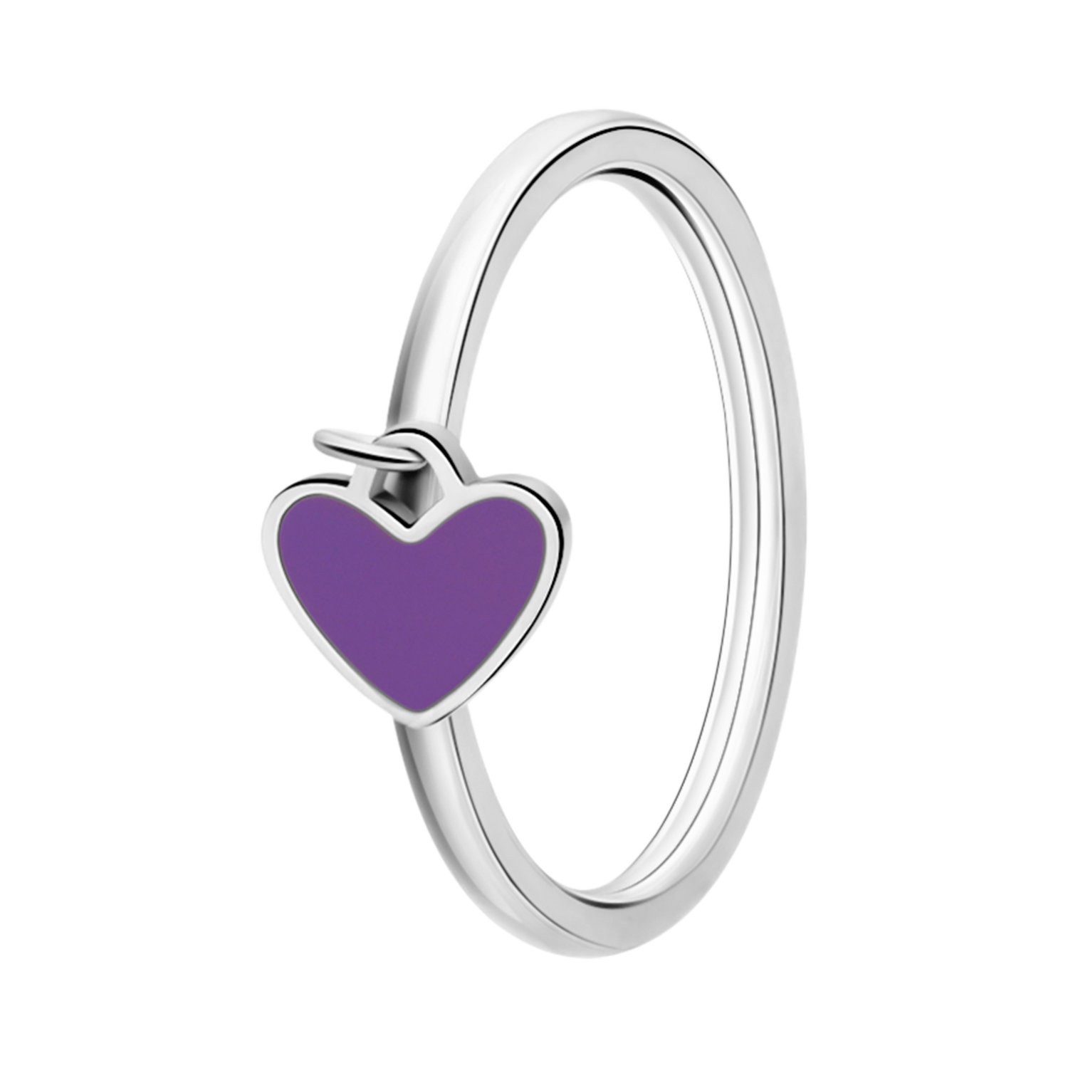 LUCARDI Fingerring Ring - Stahl - Silber - Kinder