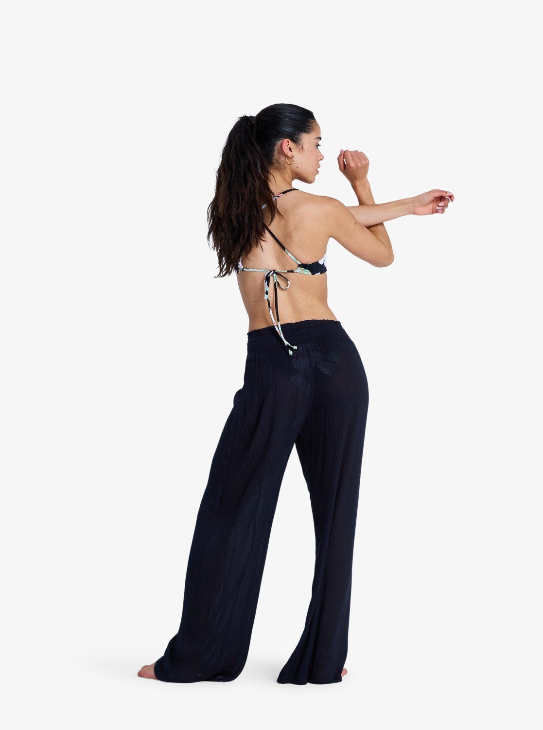 Roxy Strandhose ALONG THE SUNSET weite Passform, für Strand und Sport, sportlicher Stil